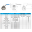 Robinet sferic cu trecere completă, trei componente, inox 316 1'' Genebre, 2 image