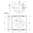Platformă de montaj pentru horn dublu perete Ferrum D150x210 (1,5 mm), 3 image
