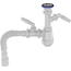 Sifon pentru bucătărie 1 1/2"х40 cu două prelevări și trap 40х40/50, Aquant, 8 image