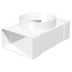 Conector tip T pentru canale plate cu ieșire rotundă Era 612ТФ10П 6х12 D100, 2 image