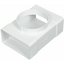 Conector tip T pentru canale plate cu ieșire rotundă Era 612ТФ10П 6х12 D100, 3 image