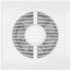 Ventilator de extracție axial cu clapetă antiretur DICITI SLIM 6C D150 Alb