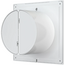 Ventilator de extracție axial cu clapetă antiretur DICITI SLIM 6C D150 Alb, 4 image