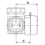 VRG131 Vana de amestec DN25, Kvs = 10 Rp.1" F, Tmax: +110 C ESBE, 3 image