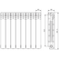Radiator de aluminiu Ferroli POL 500/100, 4 image