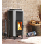Sobă de încălzire și gătit cu șemineu TEPLODAR VERTICAL Metallica 12 kW, 4 image