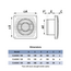 Ventilator de evacuare axial cu supapa VentEurope CLASSIC 150 BD White, 5 image