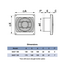Ventilator de evacuare axial cu supapa VentEurope EASY 125 BD D125 White, 6 image